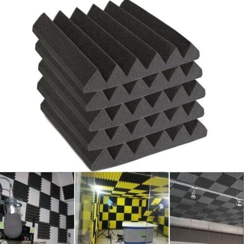 30*30*5cm Soundproofing Foam Acoustic Foam Sound Treatment Studio Room Absorption Wedge Tiles Polyurethane foam For KTV Studio