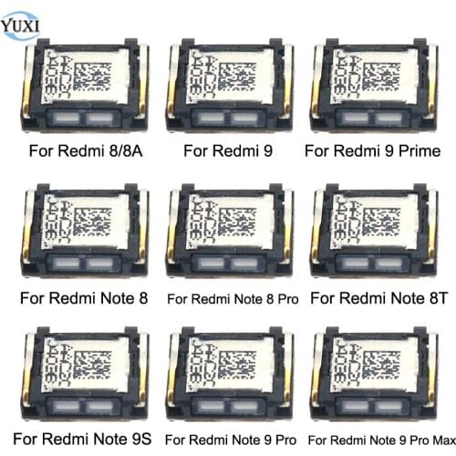 YuXi 1pc For Xiaomi Redmi Note 9S 9 Pro Max 8 8T 9 Prime 8 8A Top Ear Speaker Earphone Earpiece Receiver