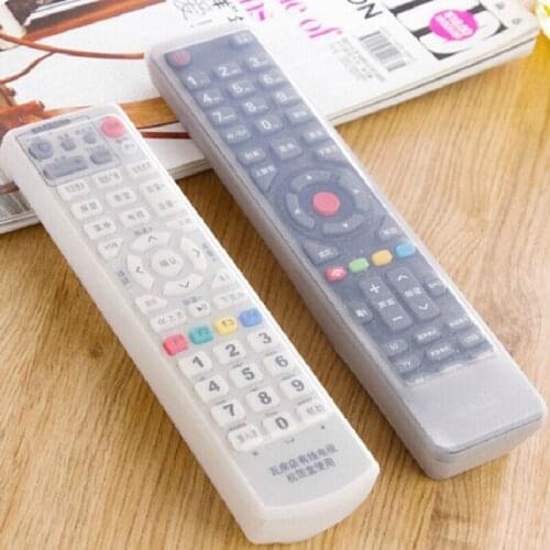 1Pcs Transparent Dust Protect Protective Storage Bag Portable Silicone Air Condition Control Case TV Remote Control Cover Supply