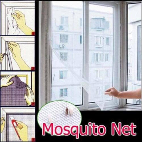 1PC Window Screen Net Anti -Mosquito Fly Bugs Window Screen Mesh White Door Window Screens Mesh DIY Anti-mosquito Window Screen