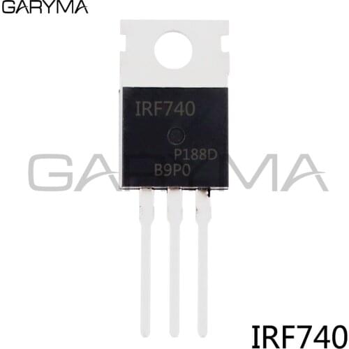 10pcs IRF740 N-Channel Power MOSFET TO-220AB