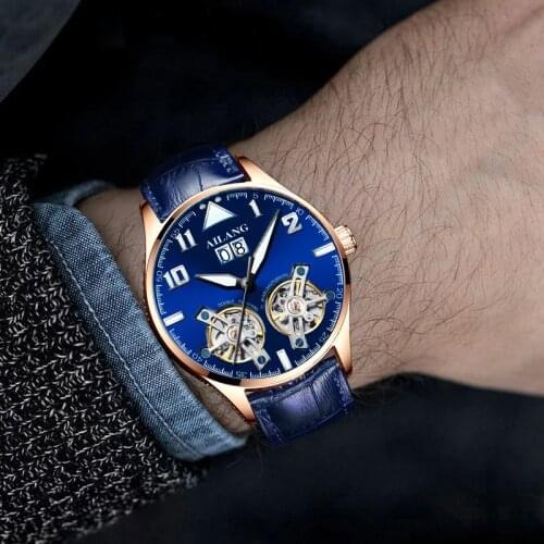 AILANG mens watches mens luxury brand wristwatches mens mechanical wristwatches Tourbillon mens mechanical watch 2019