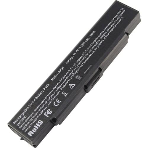 5200mAh for Sony Laptop battery VGP BPS9 S BPL9 BPS9A 8W1M BPS9A3 AR73DB VAIO VGN AR83S AR83US AR93S AR93US NR498E SZ35B SZ54B