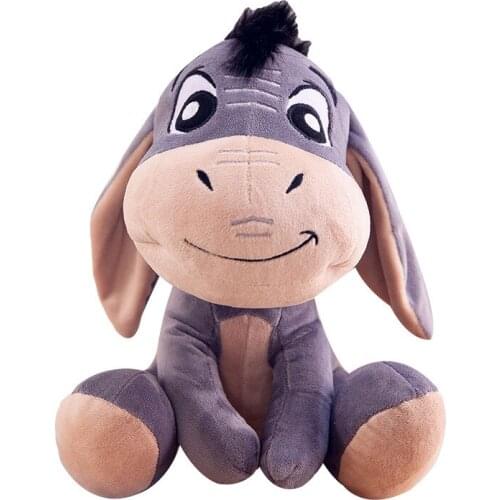 Free Shipping 1piece 28cm Original Gray Ee yore Donkey Stuff Animal Cute Soft Plush Toy Doll Birthday Children Gift Collection