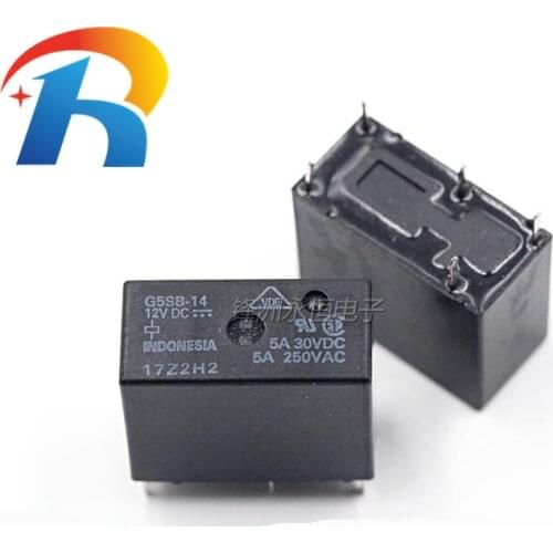 Free shipping 10PCS/LOT G5SB-14 New Omron Relay G5SB-14-12V G5SB-14-DC12V G5SB-14-12VDC 5PIN