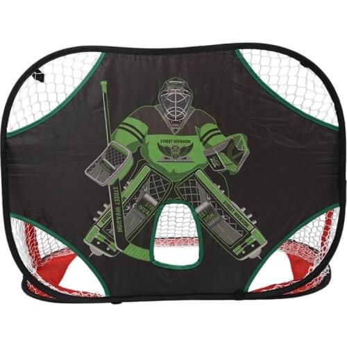 Ice Hockey Practice Shooting Target Training Sport Folding Soccer Goal Net for Backyard Portable Mini Indoor Outdoor Hockey