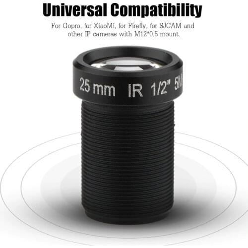 5.0Megapixel 25mm WiFi IP Camera Lens CCTV Security Camera IR Lens Super Clear M12*0.5 1/2'' Security Megapixel Camera Lens
