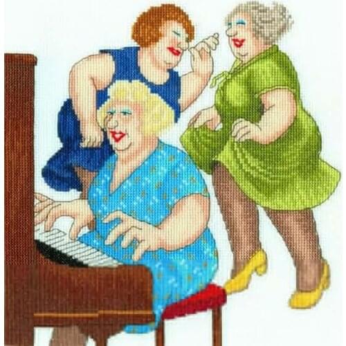 2021 Gold Collection Embroidery Song and Dance Funny Rude Cross Stitch with 100% Cotton Flosses & Free Shipping for Wall Decor