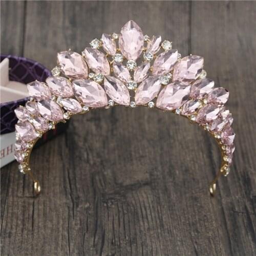 Princess Bride Crown Gorgeous Crystal Tiaras and Crowns Hair Jewelry Pageant Headband Bridal Wedding Crown Head Accessories