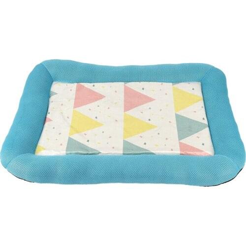 Pet Ice Silk Mat Summer Cool Cooling Bite-Resistant Ice Silk Fabric for Cats and Dogs Ice Pad Pet Mat