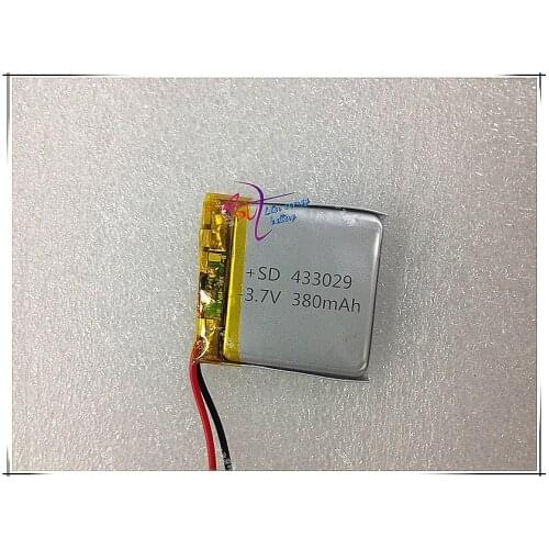 Liter energy battery 3.7V polymer lithium battery 433029 MP3MP4 MP5 380MAH speaker wireless telephone electronic dog