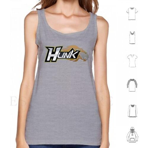 Hunk Title Tank Tops Vest Sleeveless Hunk Yellow Lion Voltron Legendary Golang Force Universe Anime Netflix Cartoon