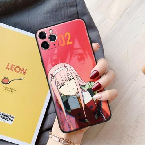 Zero two 002 darling in the franxx anime For iPhone se 6 6s 7 8 plus x xr xs 11 pro max soft silicone phone case cover shell