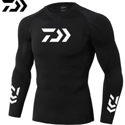 2021 New Daiwa Fishing Shirt Outdoor Sports Wear Tshirt Patchwork Fitness Body Shirt Anti-mosquito Breathable Fishing Tshirt
