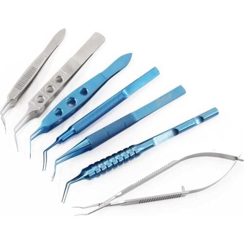 New Arrivel Titanium alloy Eyelid Beauty Eye Capsular Capsule Ophthalmic Instruments Capsulorhexis Clapm Tweezers Tools
