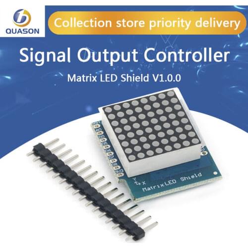 Matrix LED Shield V1.0.0 For WEMOS D1 Mini Digital Signal Output Controller Module 8 X 8 Dot Board Control