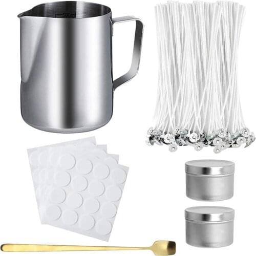 Complete DIY Candle Making Kit Including Wax Can Mixing Spoon Eco-friendly Material Non-toxic No Black Smoke No Residue