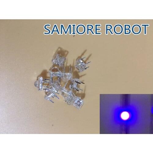 1000PCS x 5mm Square UV LED Piranha Purple Water Clear Round Super Flux LED Light Emitting Diode Lamp Transparent Bulb