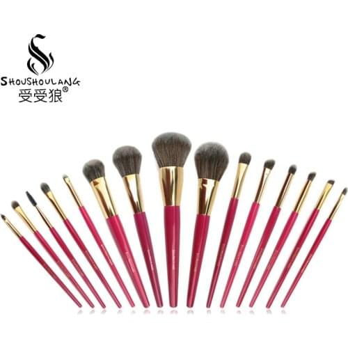 Shoushoulang Professional Make Up Brush Set Face Powder Blush Eye Shadow Eyebrow Brush Soft Synthetic Fiber Makeup Brush Kit