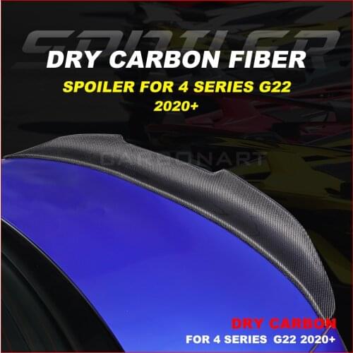 PSM Style rear spoiler for 4 Series G22 F32 F36 F82 Dry Carbon Fiber Rear Spoiler Boot Wing for bm w 4 series G22 2020
