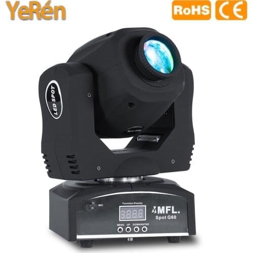 MFL G60 60W Moving Head Light Auto, DMX 512,Sound active, Master/slave for Clubs, Bars, Family Parties，Birthday Parties，KTV