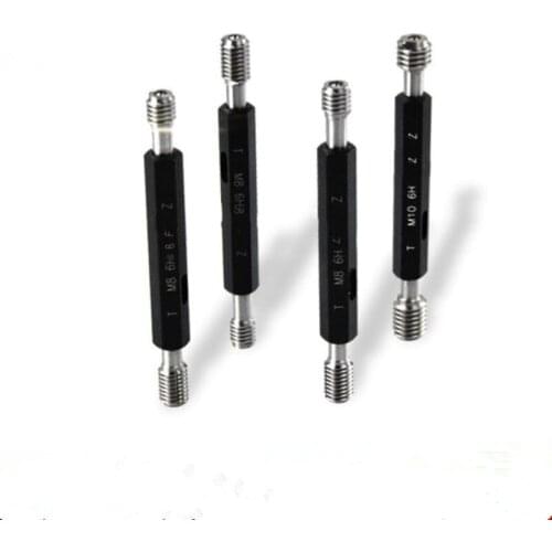 High precision Thread Plug Gauge GO/NO GO Gage Metric Gauge 6H Precision Internal Screw Gage Fine,Pitch Thread Test Tool 1pcs