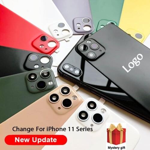 2 in 1 Back Film Protector for iPhone X XS MAX Seconds Change 11 PRO MAX Lens Sticker Camera Cover Lens Protector Gradient Case