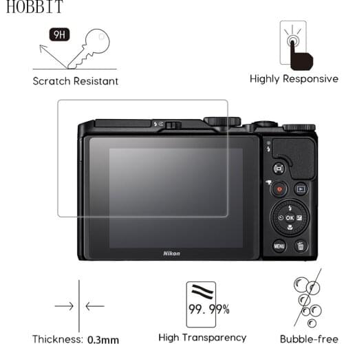 2Pack For Nikon Coolpix A900 / Coolpix B500 0.3mm 2.5D 9H Clear Tempered Glass Screen Protector DSLR Camera LCD Skin Guard Film