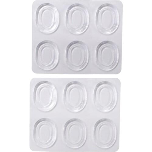 12 Pieces Drum Mutes, Clear Drum Gel "Control The Ring Keep The