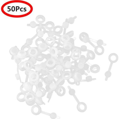 50Pcs Silicone Straw Hole Grommets With Attached Plugs Mason Jar Lids Stoppers For Fermentation Airlock Canning Caps Lids