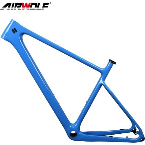 AIRWOLF New Mtb Frame 29 Hardtail Boost Thru Axle 148mm Internal Cable Max Tire 29er*2.45 Inch Carbon Mountain Bicycle Frameset