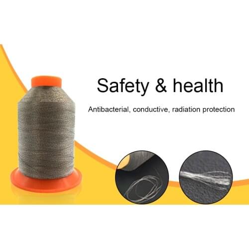 Anti radiation silver coated conductive silver fiber yarn