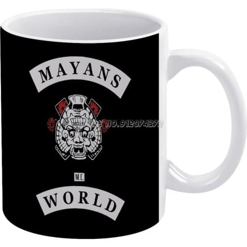 Mayans Coffee Mugs Custom Cup Personalized Mug Tea Cup Hot Drink Cup Creative Drinkware Gifts Mayan Motorcyclists