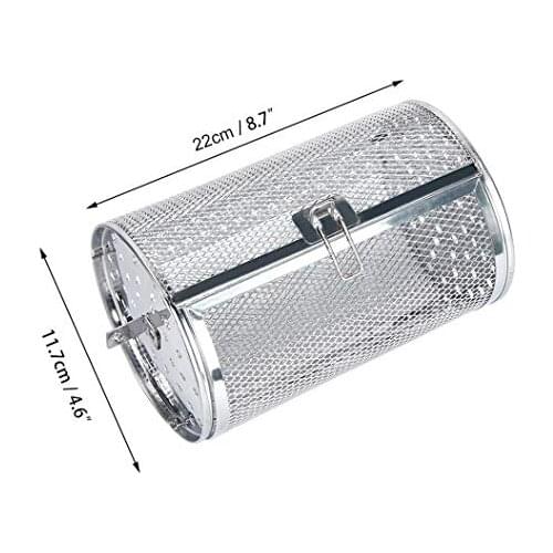 Stainless Steel Rum Grilled Cage Rotisserie Oven Basket for Roasting Baking Nuts Coffee Beans Dropshipping