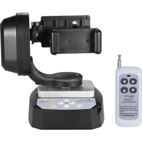 Mcoplus YT500 Automatic Remote Control Pan Tilt Automatic Motorized Rotating Video Tripod Head Max for iPhone 7/7 Plus/6/6 Plus