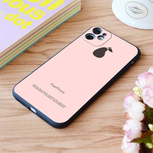 For iPhone Rose Gold Pearphone Case Print Soft Matt Apple iPhone Case 6 7 8 11 12 Plus Pro X XR XS MAX SE