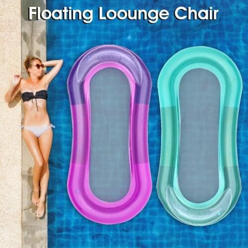 Inflatable Swim Pool Float Water Recliner Lounge Floating Bed Pool Party Beach Supplies Swimming Ring Pool Float Mattress