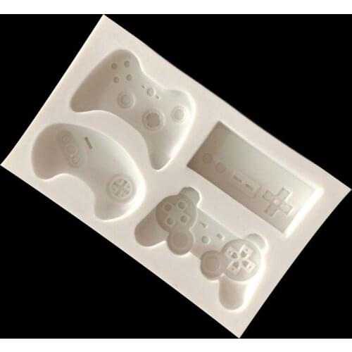 New Game Console Game Handle Racing Remote Control Modeling Silicone Mold Fondant Tool Cake Mold Chocolate Molds Silicone