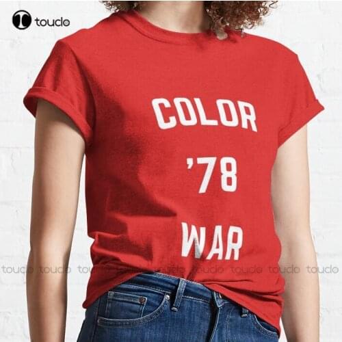New Color War '78 Fear Street 1978 Red Sunnyvale Classic T-Shirt Cotton Tee Shirt