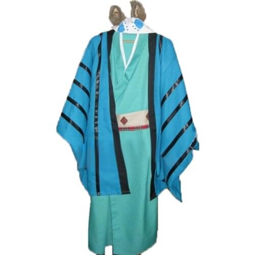 Nura: Rise of the Yokai Clan Nurarihyons Grandson Nura Nakahara cat Anime Made Kimono Cosplay Costume with hair accessory 11