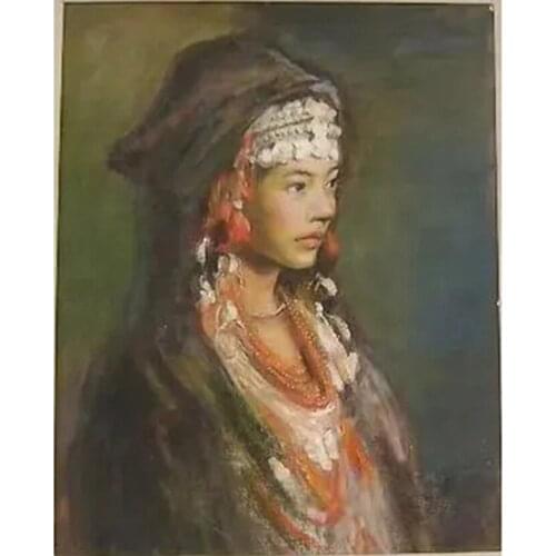 Full Diamond Painting Cross Stitch Kit Retro Portrait Mosaic 5D Diy Square Round 3d Embroidery Gift JX614