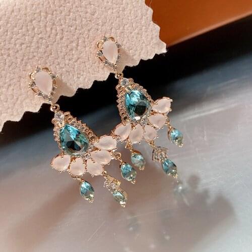 Luxury Famous Brand Fashion Drop Earrings Vintage Jewelry for Woman Party Gift
