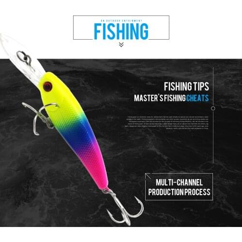 Thritop New Type Minnow 7G 90MM 5 Different Color High Quality TP098 Professional Fishing Lure Hard Bait Fishing Tackles