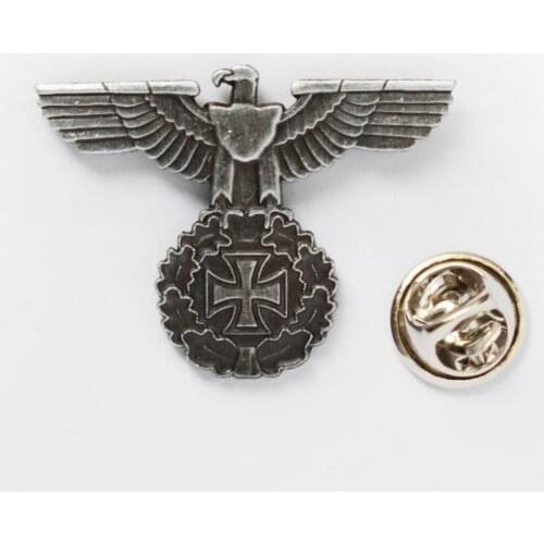 World War II Two WWII German ARMY Eagle Iron Cross Badge PIN