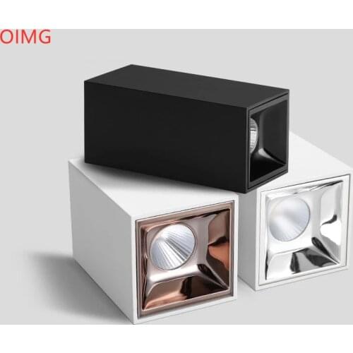 High QualityDimmable Surface Mounted LED Downlight 10W 15W No opening LED COB Ceiling Lamp Spot Light AC85-265V Home Decoration