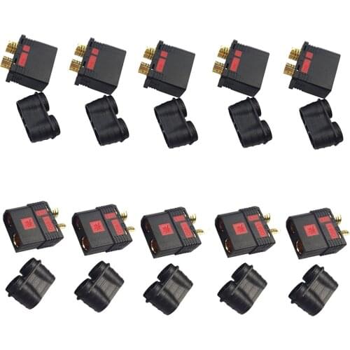 2/5pair QS8-S Heavy Duty Battery Connector Anti-Spark Gold Connector Large Power Plug for RC Plant protection drone Car Model