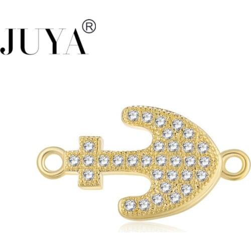 2018 new copper micro pave zircon fashion charm connectors for jewelry making diy bijoux bracelets components Findings accessory