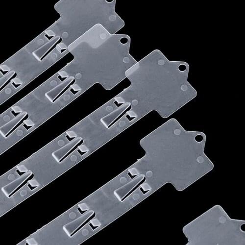 3/5pcs Supermarket Snack Plastic Hanging Strips Store Hang Snacks Display Hanger Hooks Useful Shop Merchandising Clip Strips