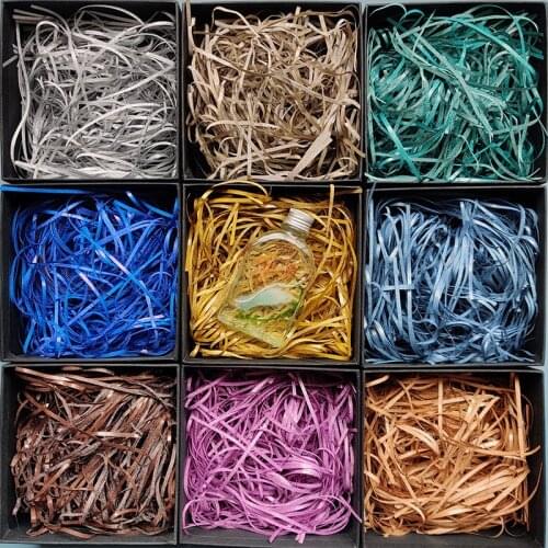 50g colorful flash Lafite silk gold onion silk candy box gift box filler Christmas creative DIY wedding decorations