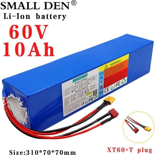 60V 10Ah 18650 lithium battery pack 16S3P 1000-1500W High Power 67.2v Electric bicycle conversion kit Scooter ebike cell 25A BMS
